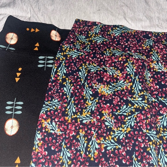 LuLaRoe Multi Color Floral Print Business Casual Pencil Skirt Set Size Small - Picture 3 of 7